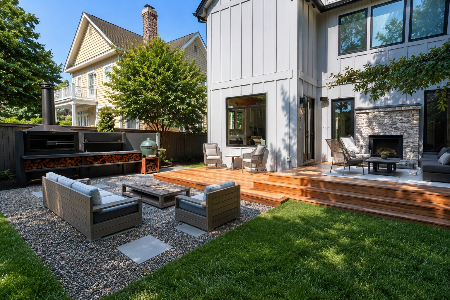 Luxury outdoor living space
